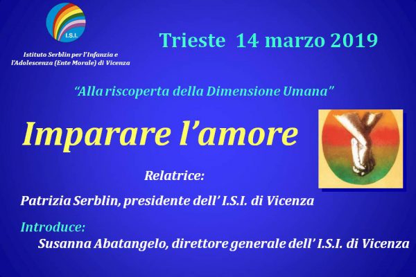Imparare l'amore 14 marzo Trieste